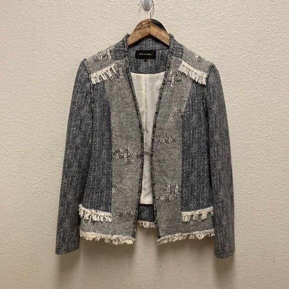 Kobi Halperin Textured Fringe Blazer Small - Picture 1 of 6